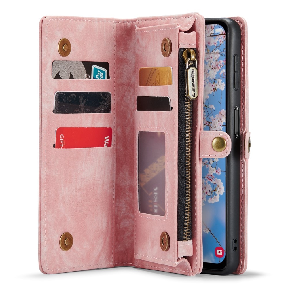 Cover portafoglio Multi-Slot Samsung Galaxy A14 Rosa