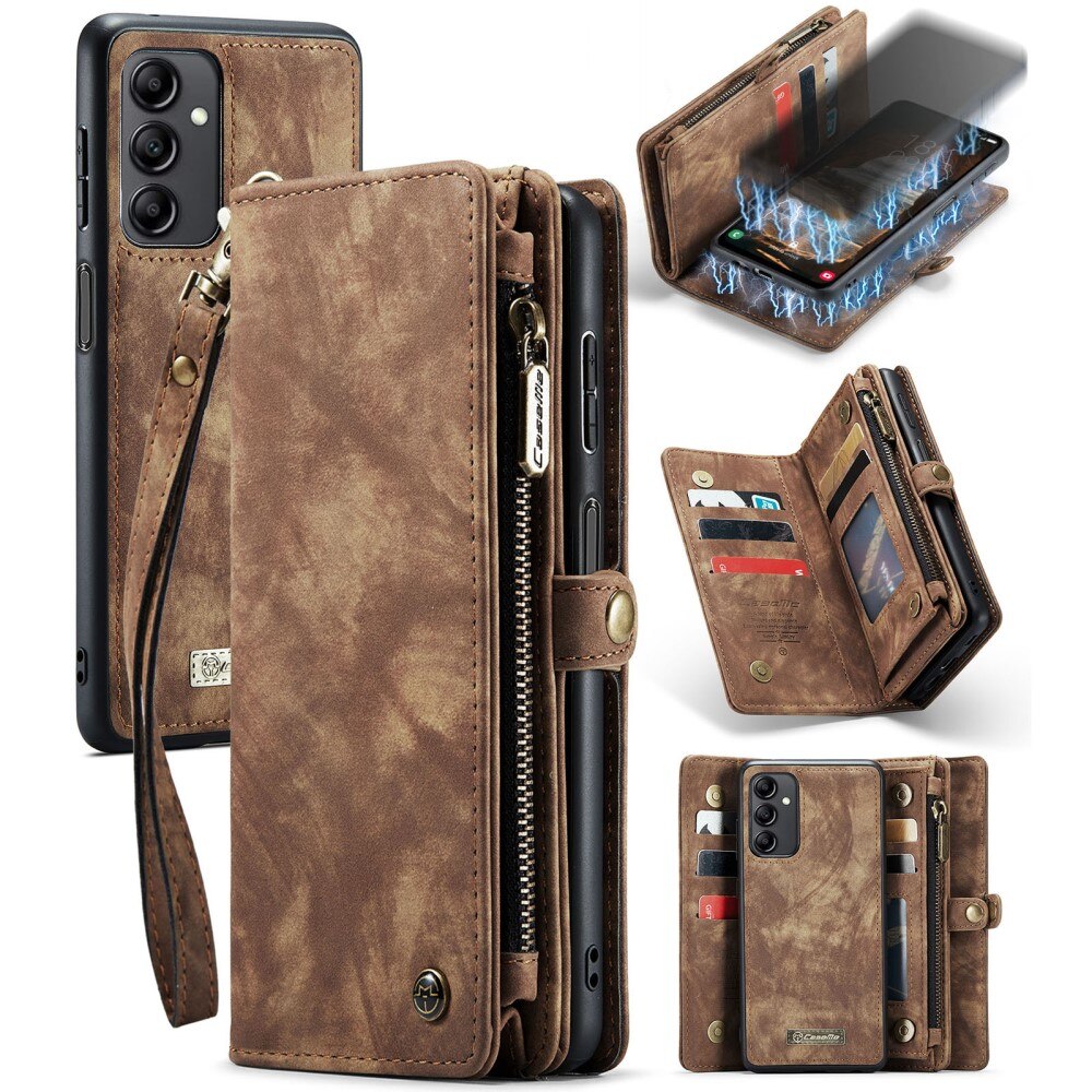 Cover portafoglio Multi-Slot Samsung Galaxy A14 marrone