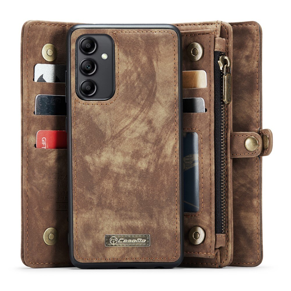 Cover portafoglio Multi-Slot Samsung Galaxy A14 marrone