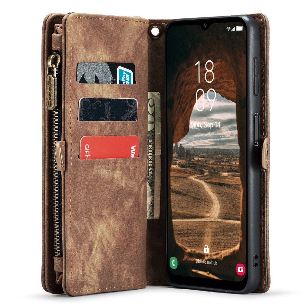 Cover portafoglio Multi-Slot Samsung Galaxy A14 Marrone