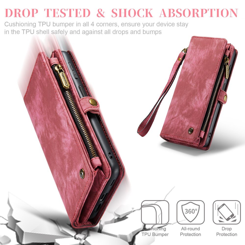 Cover portafoglio Multi-Slot Samsung Galaxy A14 Rosso