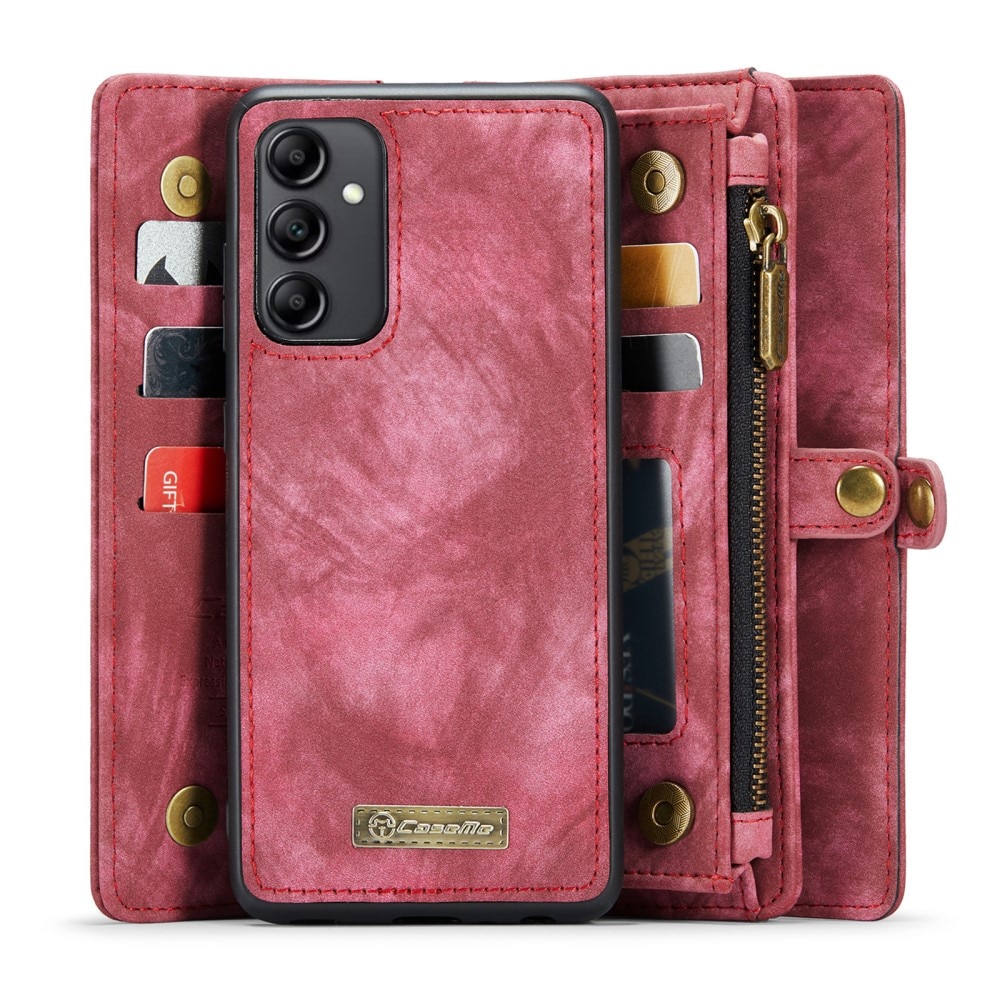 Cover portafoglio Multi-Slot Samsung Galaxy A14 rosso