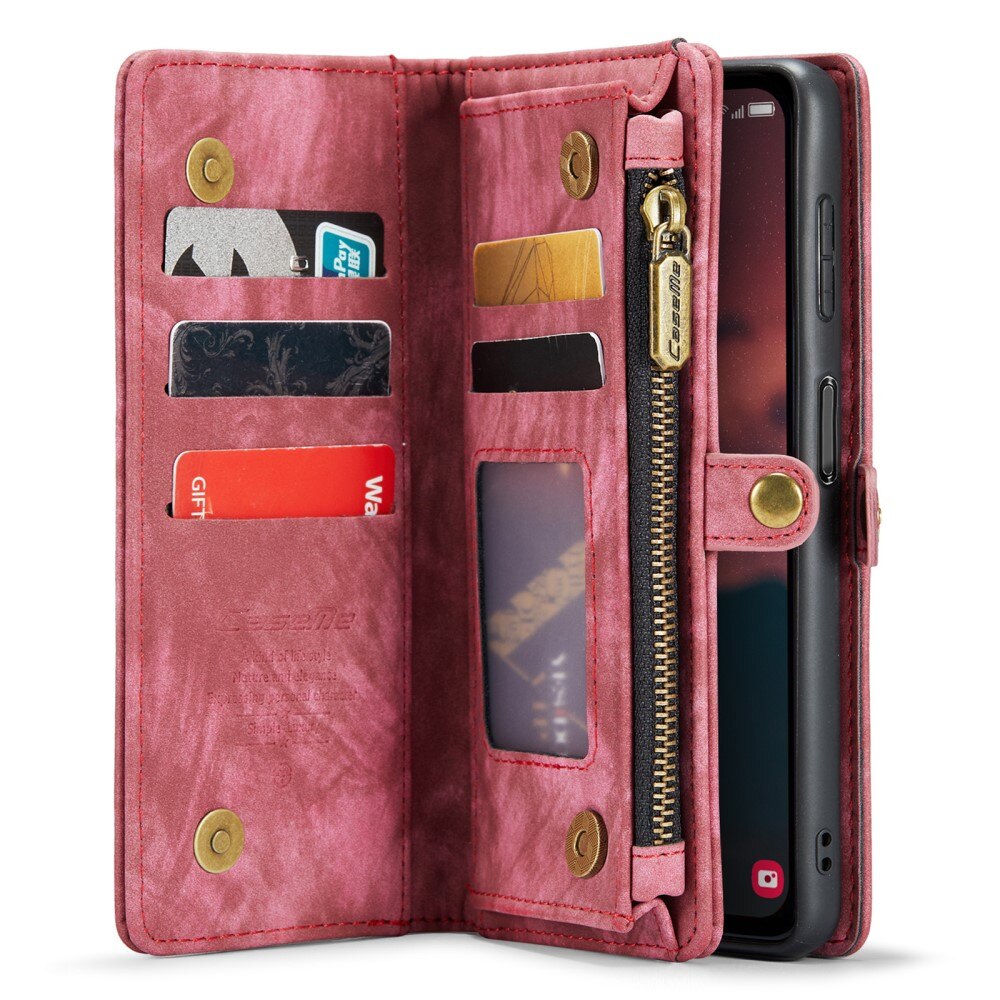 Cover portafoglio Multi-Slot Samsung Galaxy A14 Rosso