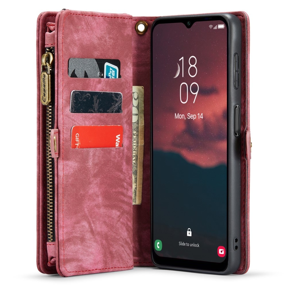 Cover portafoglio Multi-Slot Samsung Galaxy A14 rosso