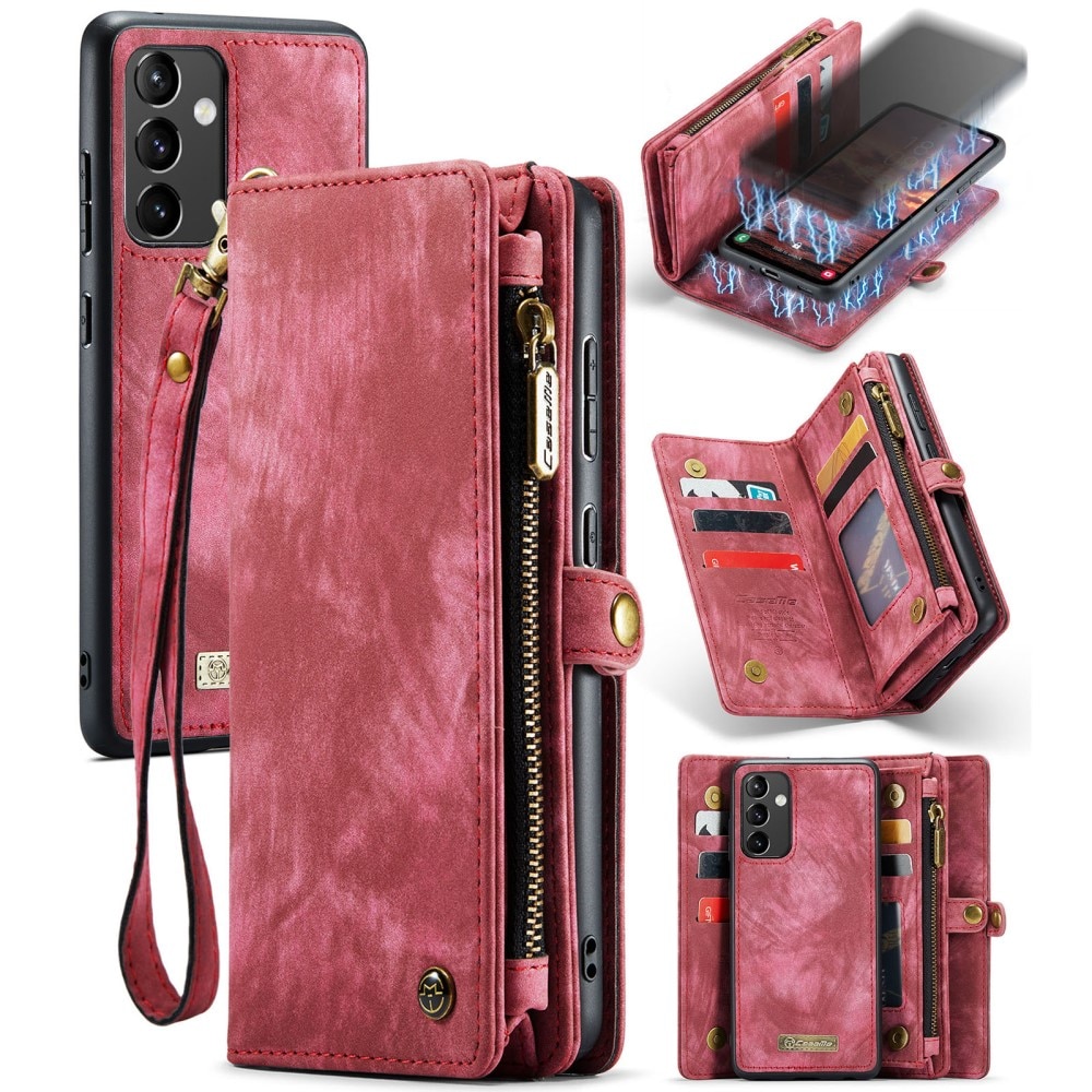 Cover portafoglio Multi-Slot Samsung Galaxy A54 rosso