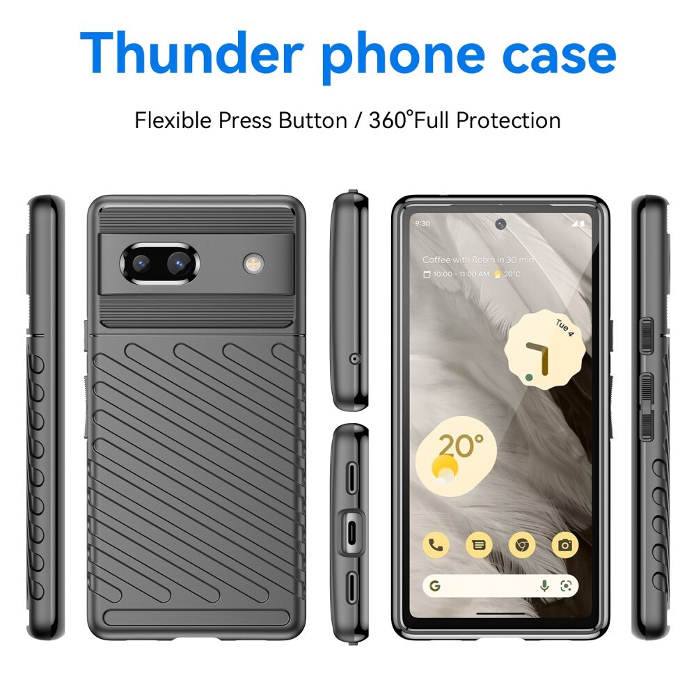 Cover Thunder TPU Google Pixel 7a nero