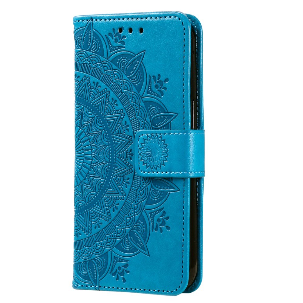 Custodia in pelle Mandala Xiaomi 13 Lite blu