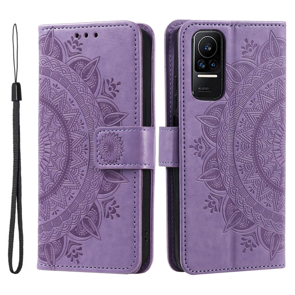 Custodia in pelle Mandala Xiaomi 13 Lite viola