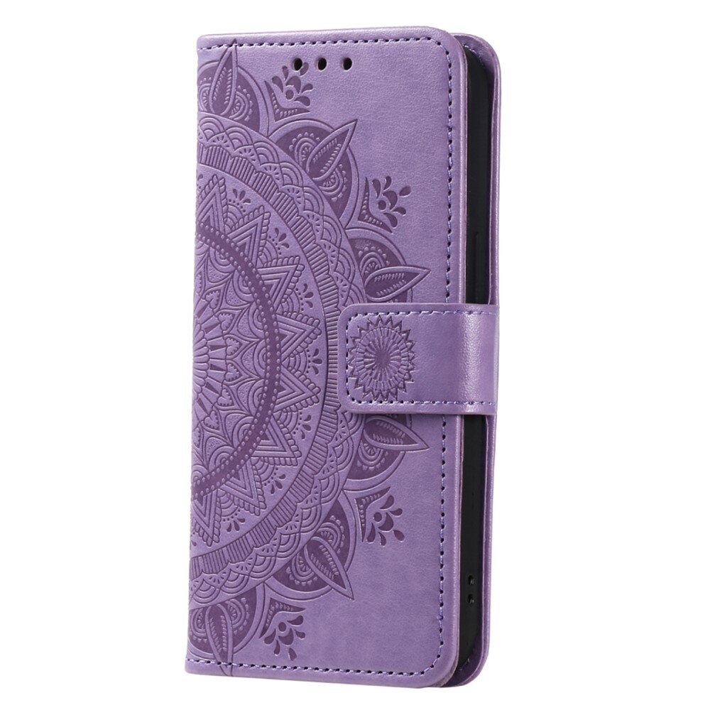 Custodia in pelle Mandala Xiaomi 13 Lite viola