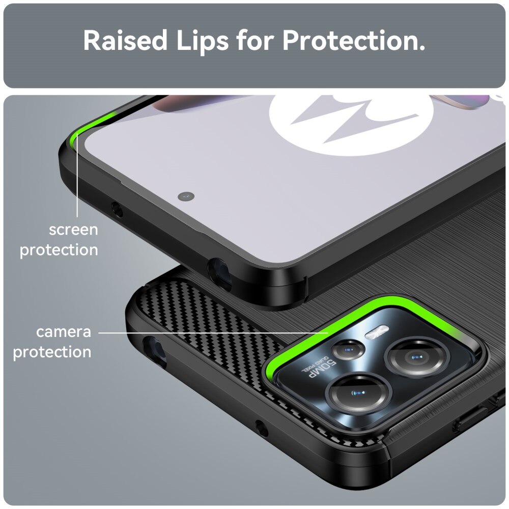 Cover TPU Brushed Motorola Moto G23 Nero
