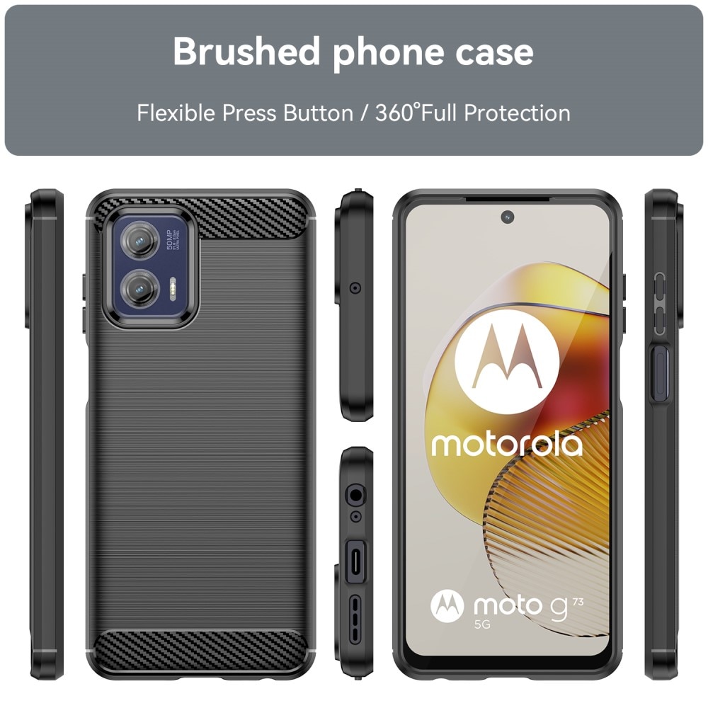Cover TPU Brushed Motorola Moto G73 Black