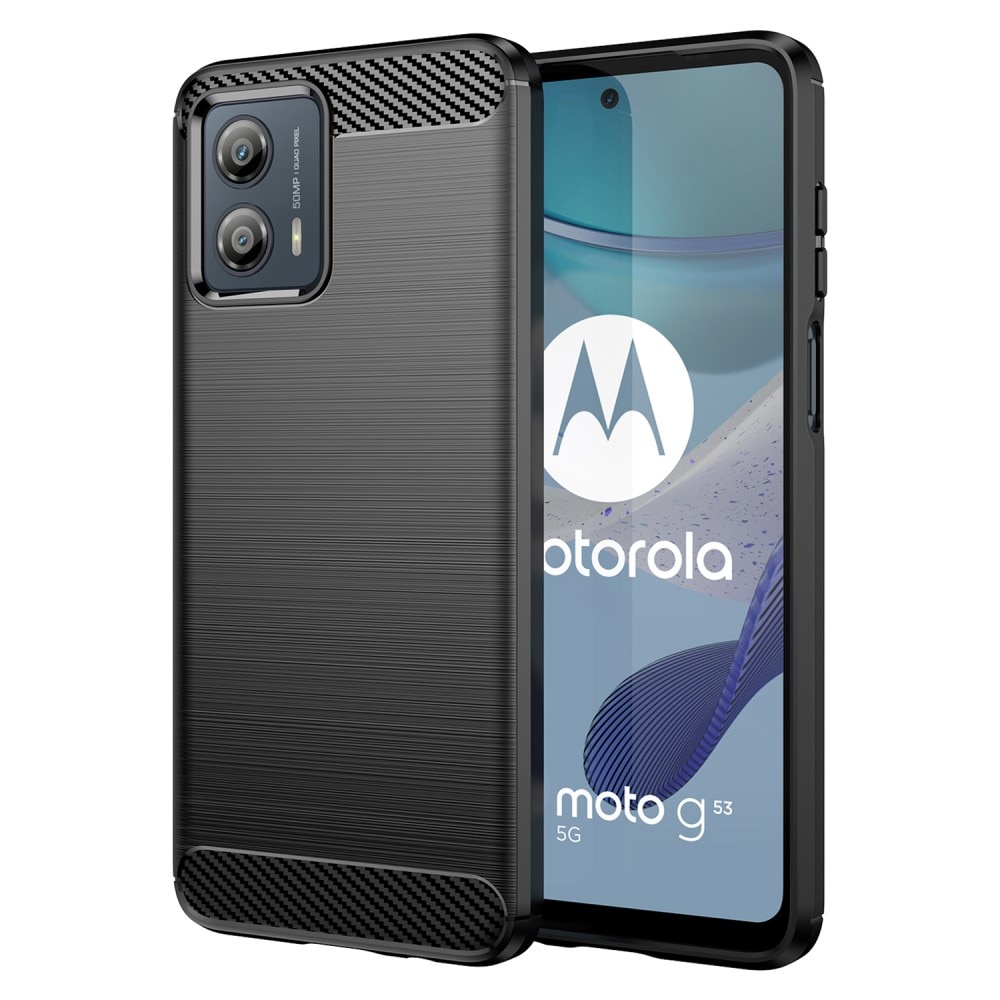 Cover TPU Brushed Motorola Moto G53 Black