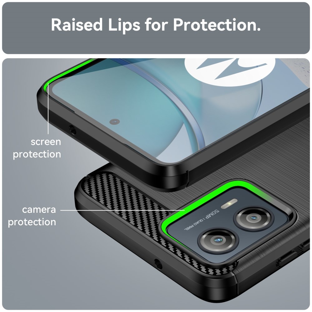 Cover TPU Brushed Motorola Moto G53 Nero