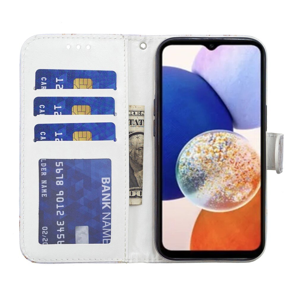 Cover portafoglio Samsung Galaxy A14 girasole