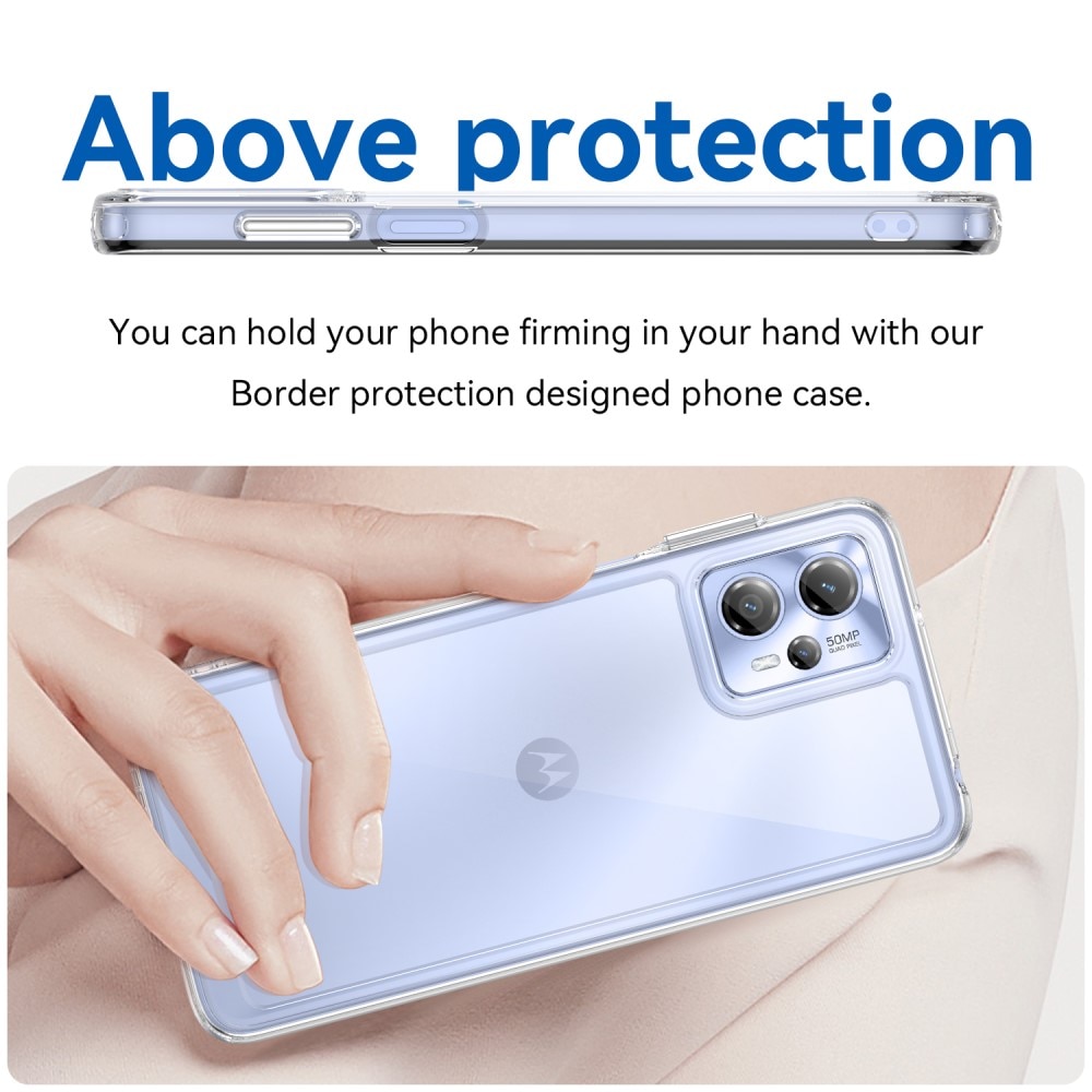 Cover ibrido Crystal Hybrid per Motorola Moto G13/G23, trasparente