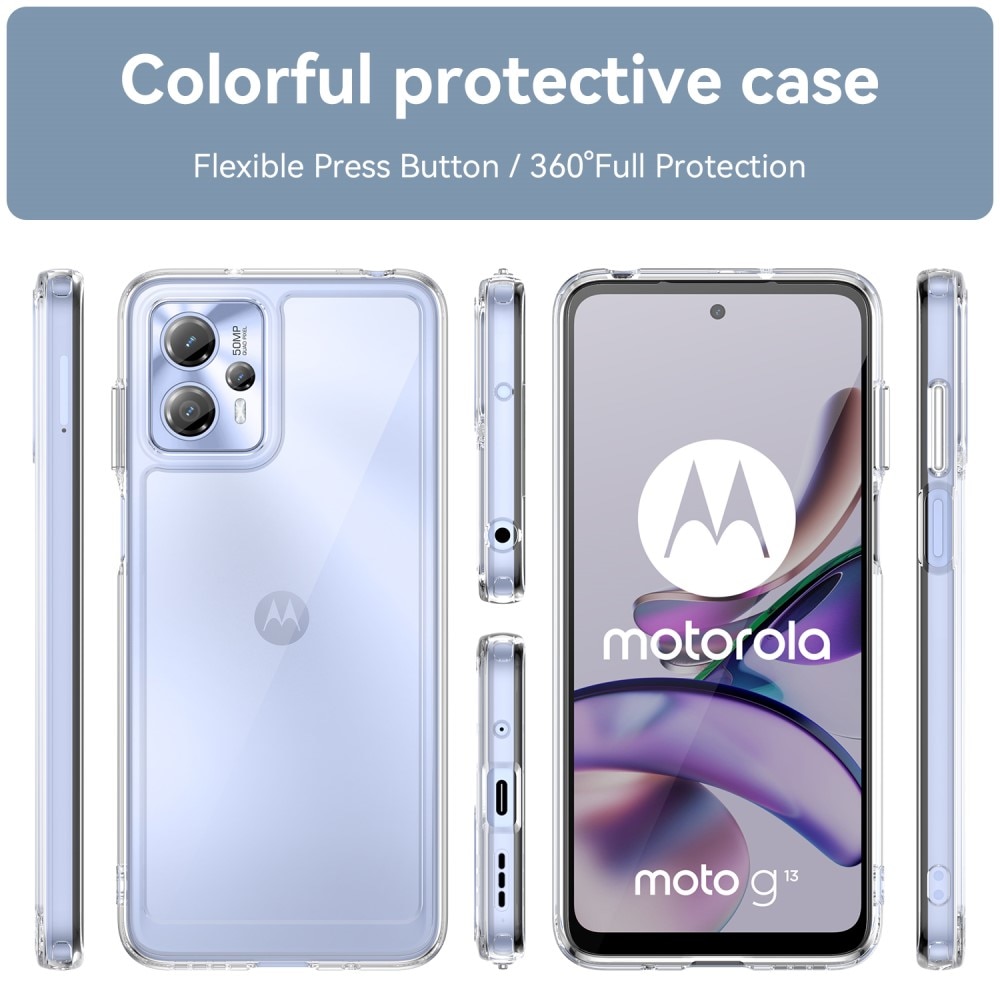 Cover ibrido Crystal Hybrid per Motorola Moto G13/G23, trasparente