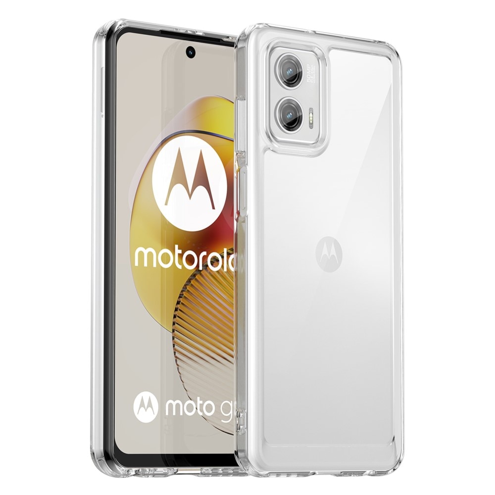 Cover ibrido Crystal Hybrid per Motorola Moto G73, trasparente