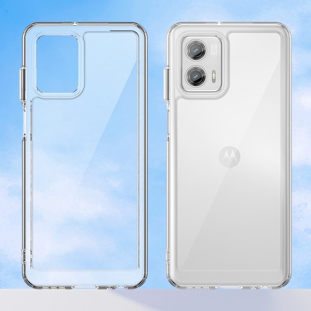 Cover ibrido Crystal Hybrid per Motorola Moto G73, trasparente