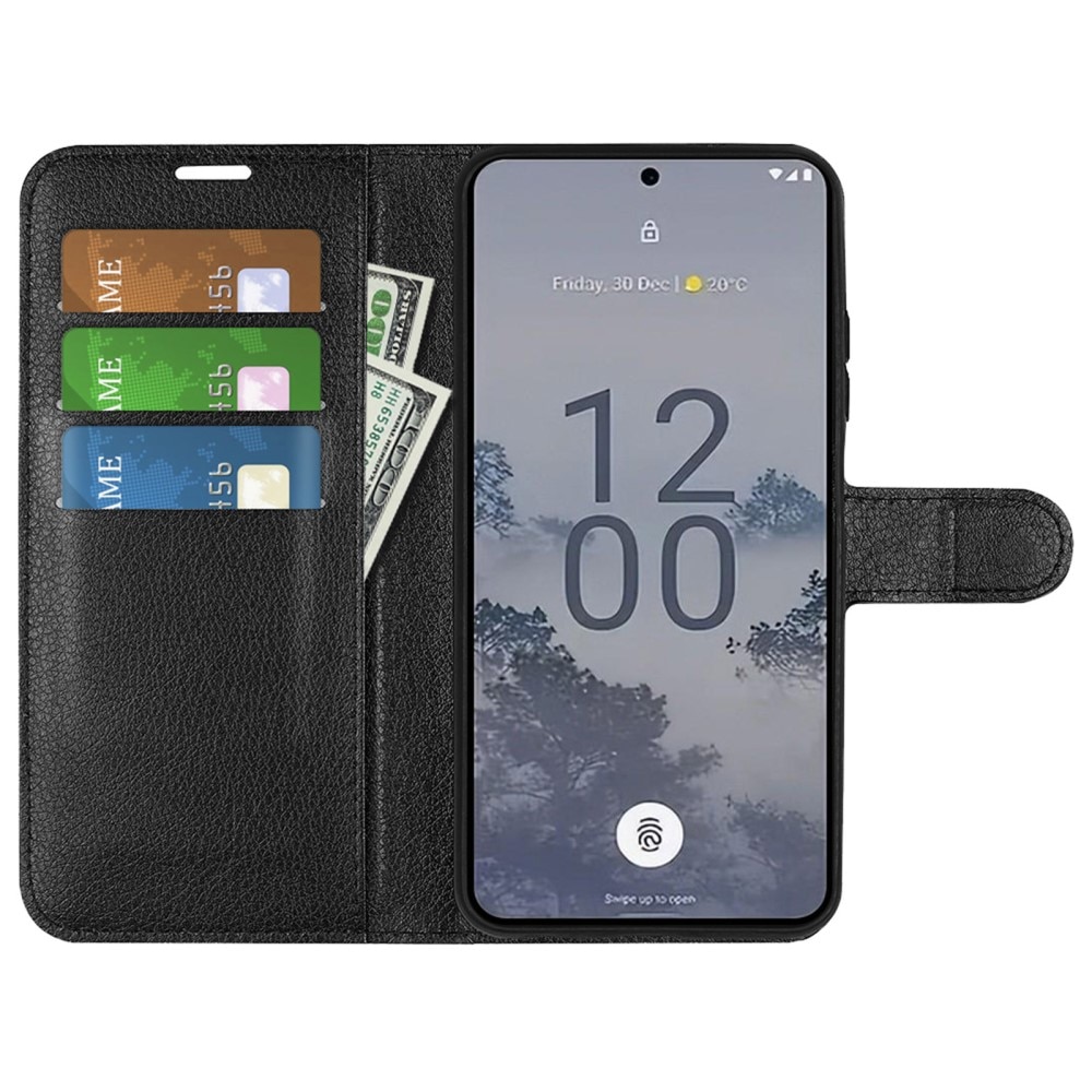 Cover portafoglio  Nokia X30 Nero