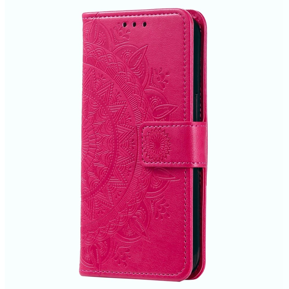 Custodia in pelle Mandala Sony Xperia 10 V rosa
