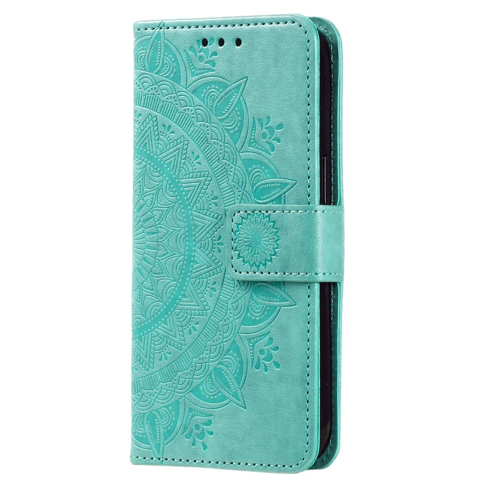 Custodia in pelle Mandala Sony Xperia 10 V verde