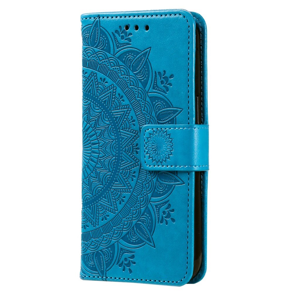 Custodia in pelle Mandala Sony Xperia 10 V blu