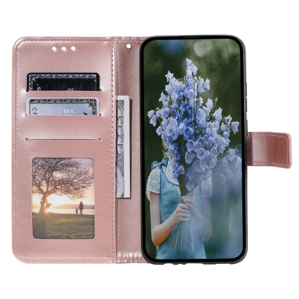 Custodia in pelle Mandala Sony Xperia 1 V oro rosa