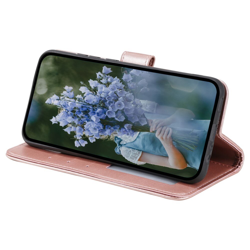 Custodia in pelle Mandala Sony Xperia 1 V oro rosa