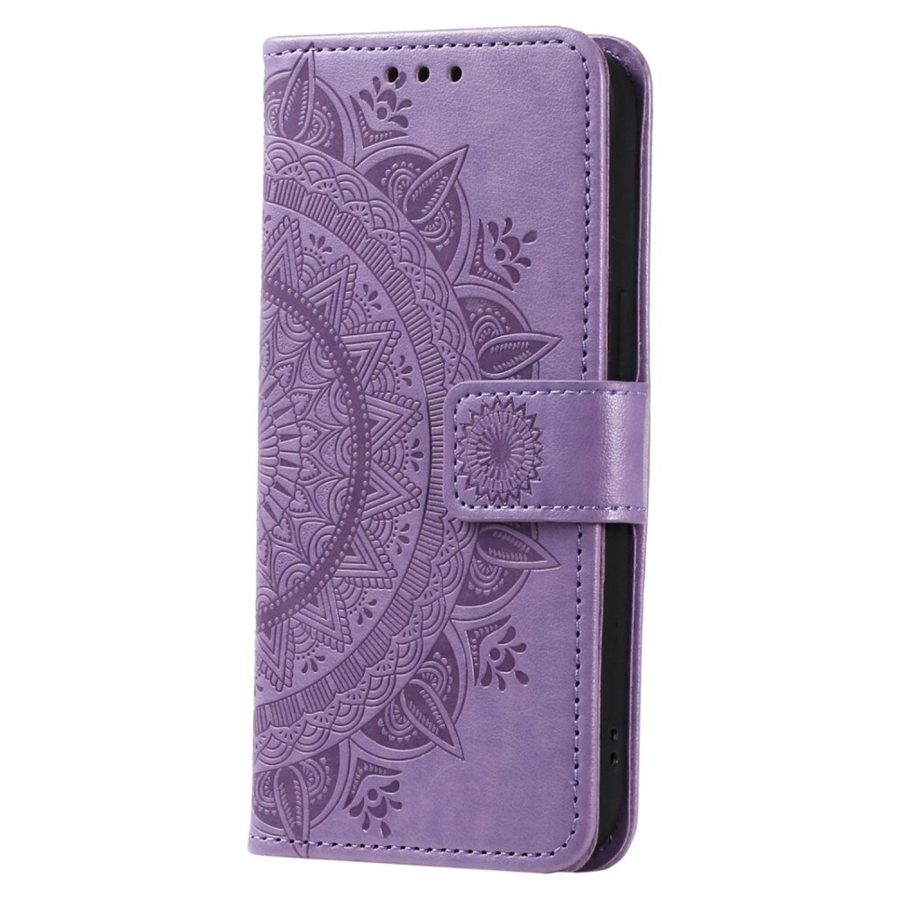 Custodia in pelle Mandala Sony Xperia 1 V viola