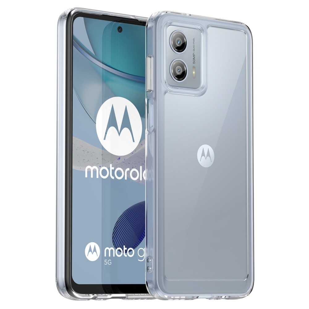 Cover ibrido Crystal Hybrid per Motorola Moto G53, trasparente