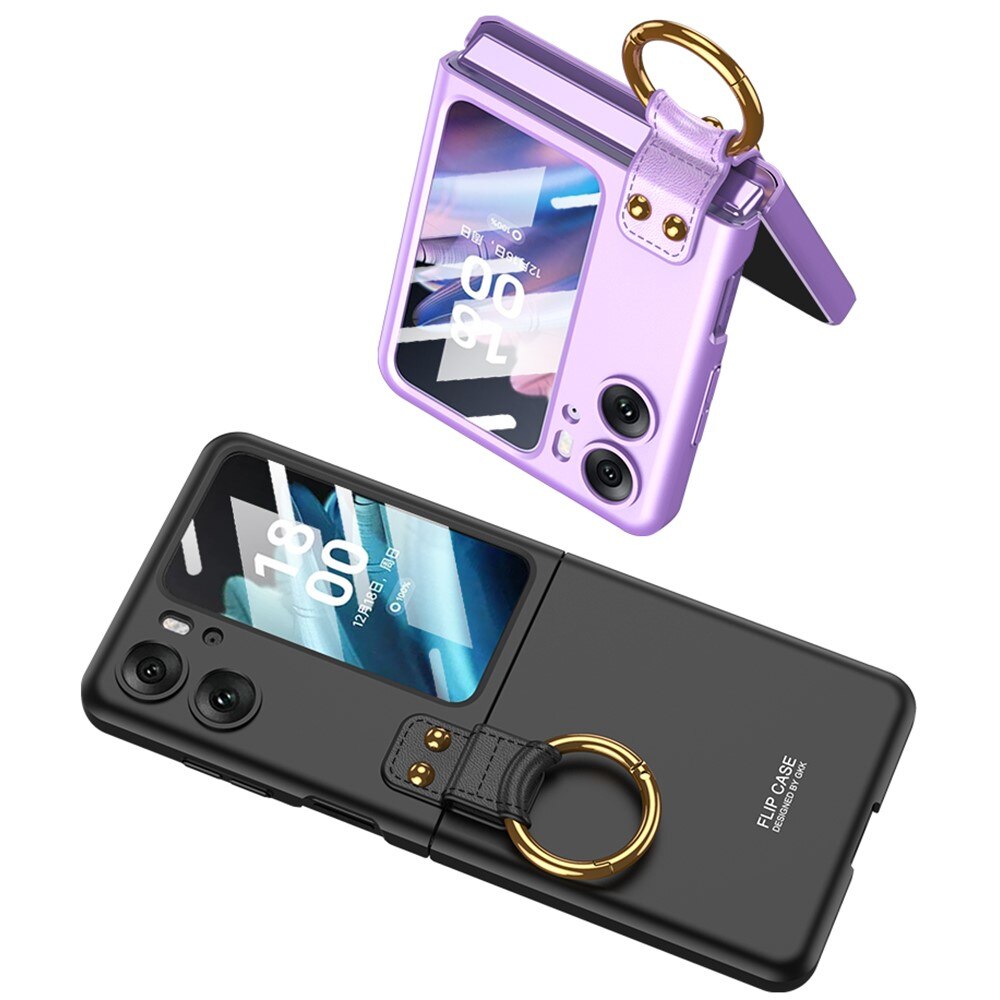 Cover con porta anelli Oppo Find N2 Flip nero