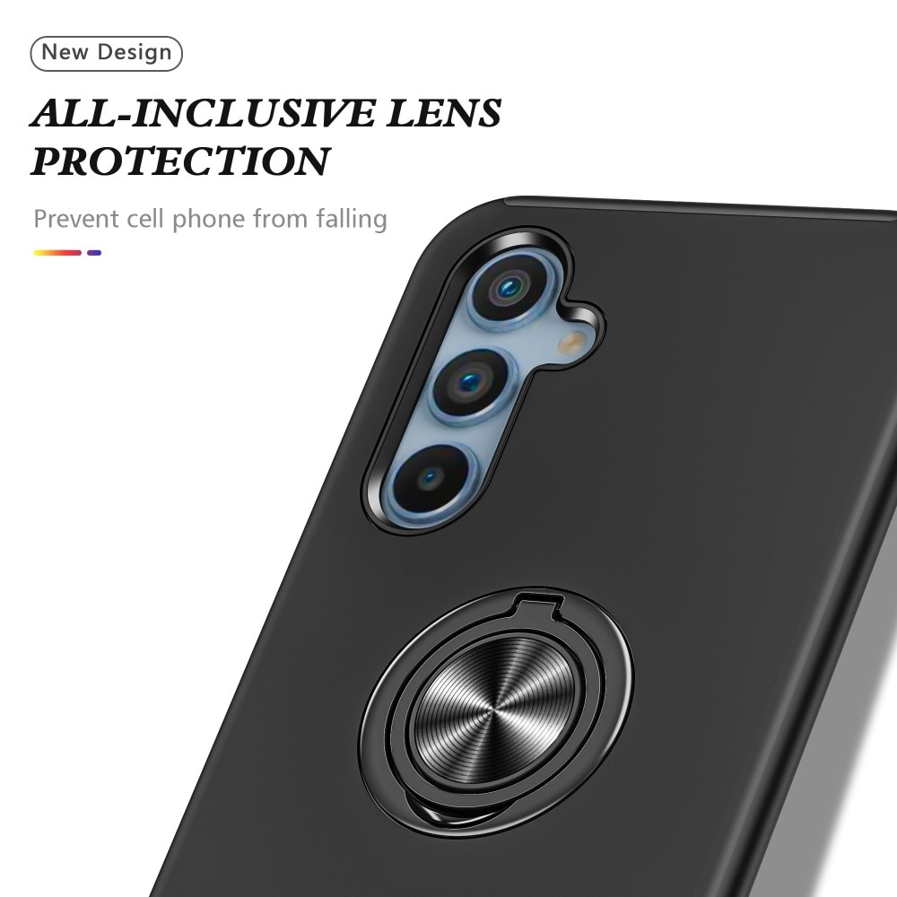 Cover Finger Ring Kickstand Samsung Galaxy A54 nero