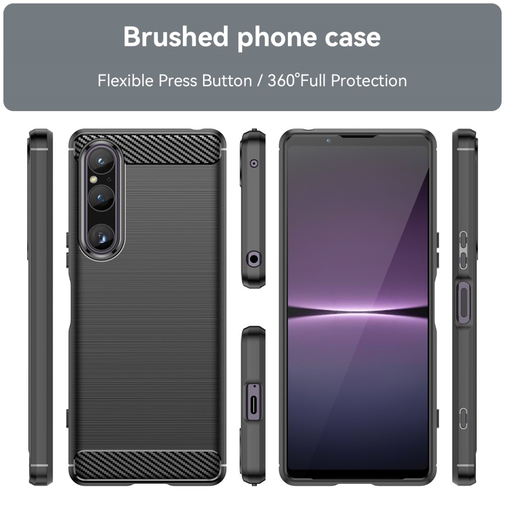 Cover TPU Brushed Sony Xperia 1 V Black