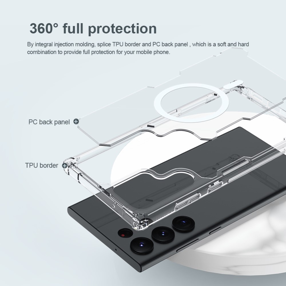 Cover Nature Pro MagSafe Samsung Galaxy S23 Ultra trasparente