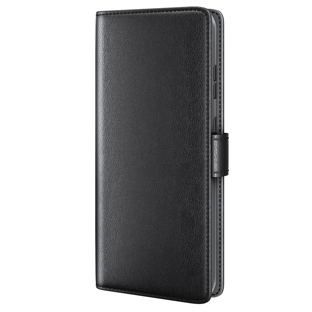 Custodia a portafoglio in vera pelle Sony Xperia 1 V, nero