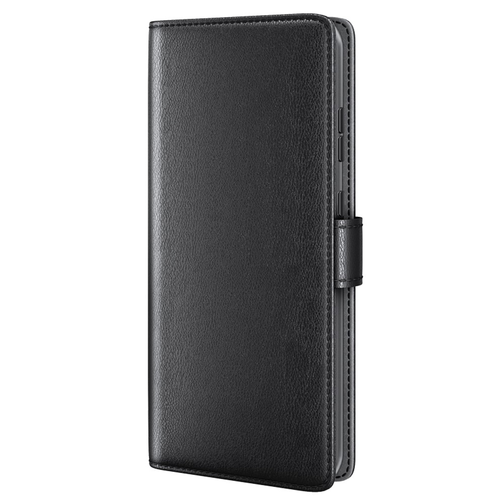 Custodia a portafoglio in vera pelle Sony Xperia 10 V, nero