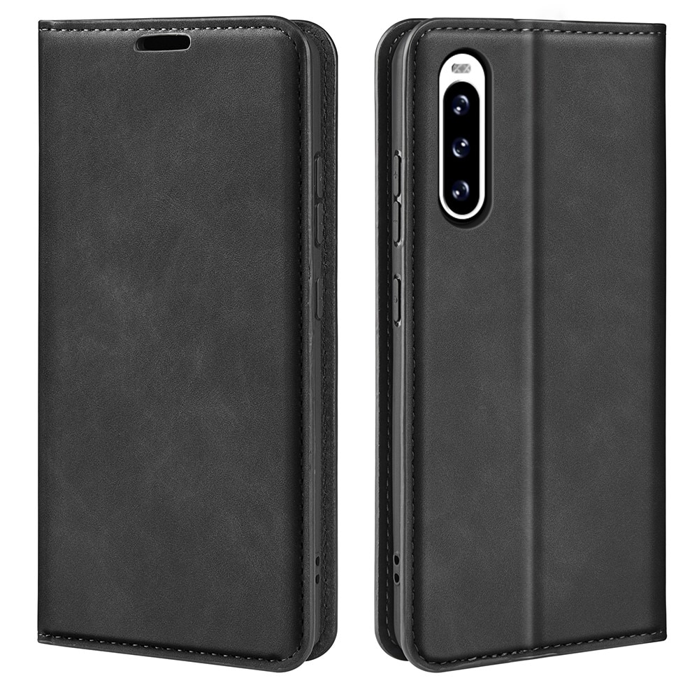 Cover portafoglio sottili Sony Xperia 10 V nero