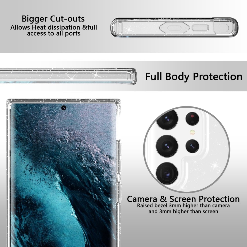 Cover TPU Scintillio Samsung Galaxy S23 Ultra trasparente