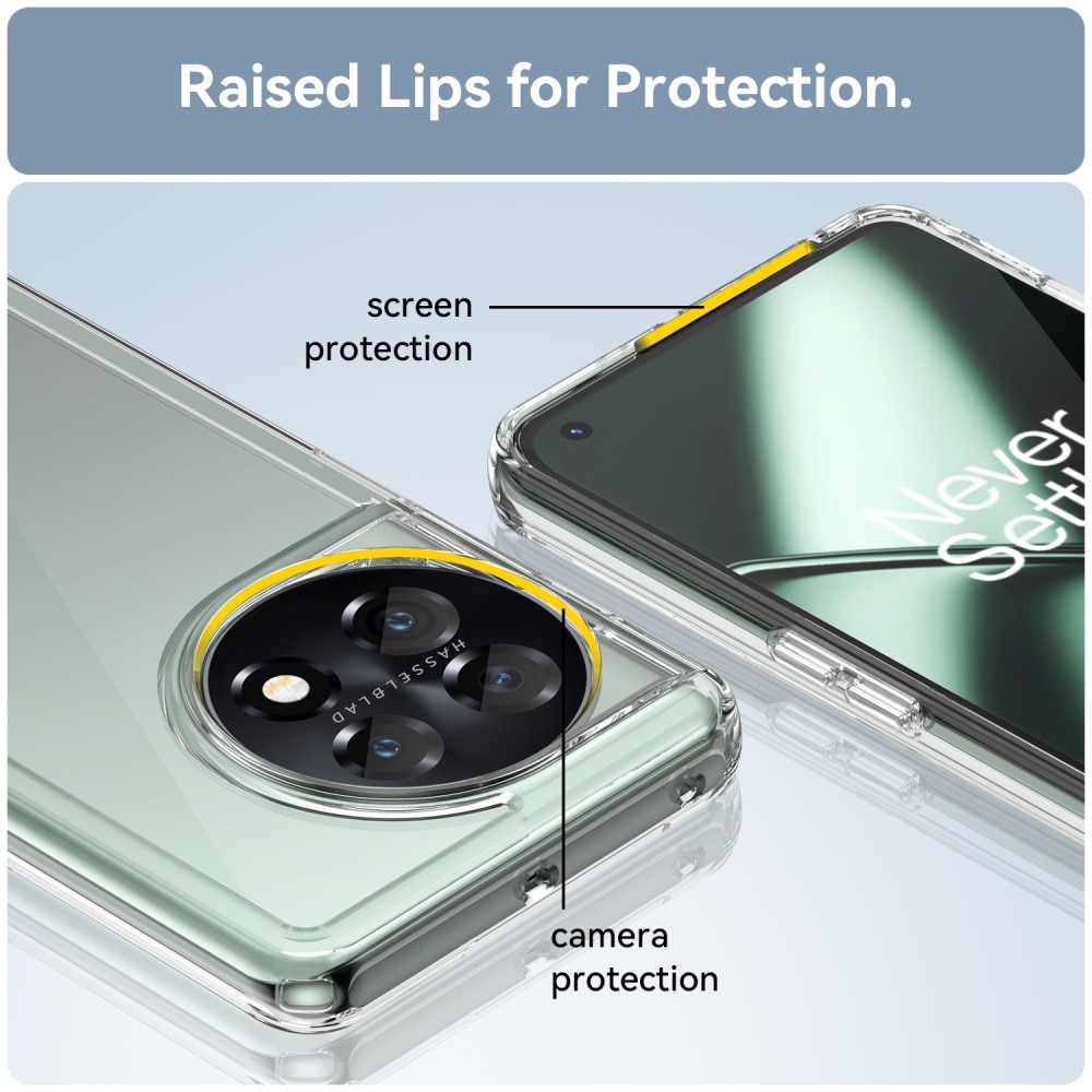 Cover ibrido Crystal Hybrid per OnePlus 11, trasparente