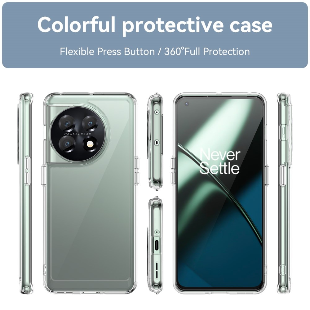 Cover ibrido Crystal Hybrid per OnePlus 11, trasparente