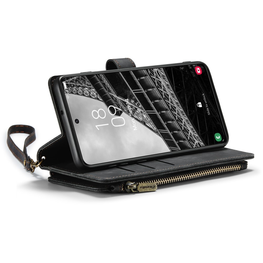 Custodie a portafoglio Zipper Samsung Galaxy S23 Plus nero