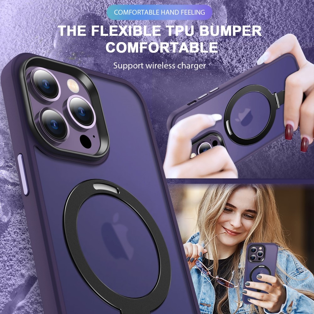 Cover ibride con MagSafe Ring iPhone 13 Pro Viola