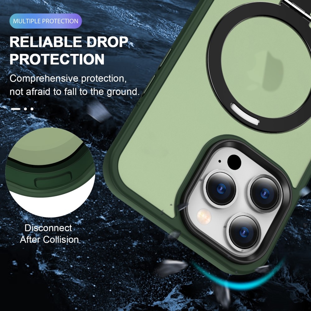Cover ibride con MagSafe Ring iPhone 14 Pro Max verde