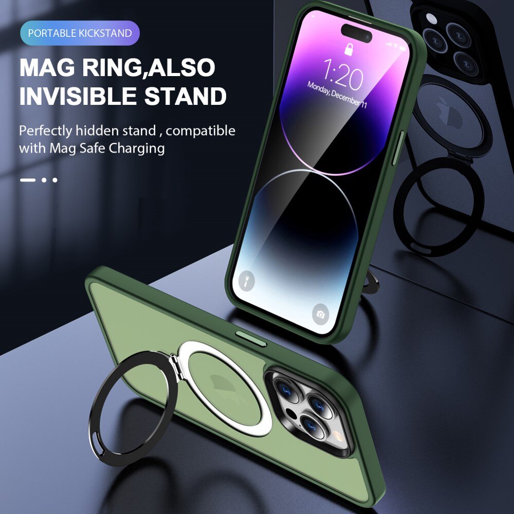 Cover ibride con MagSafe Ring iPhone 14 Pro Max verde