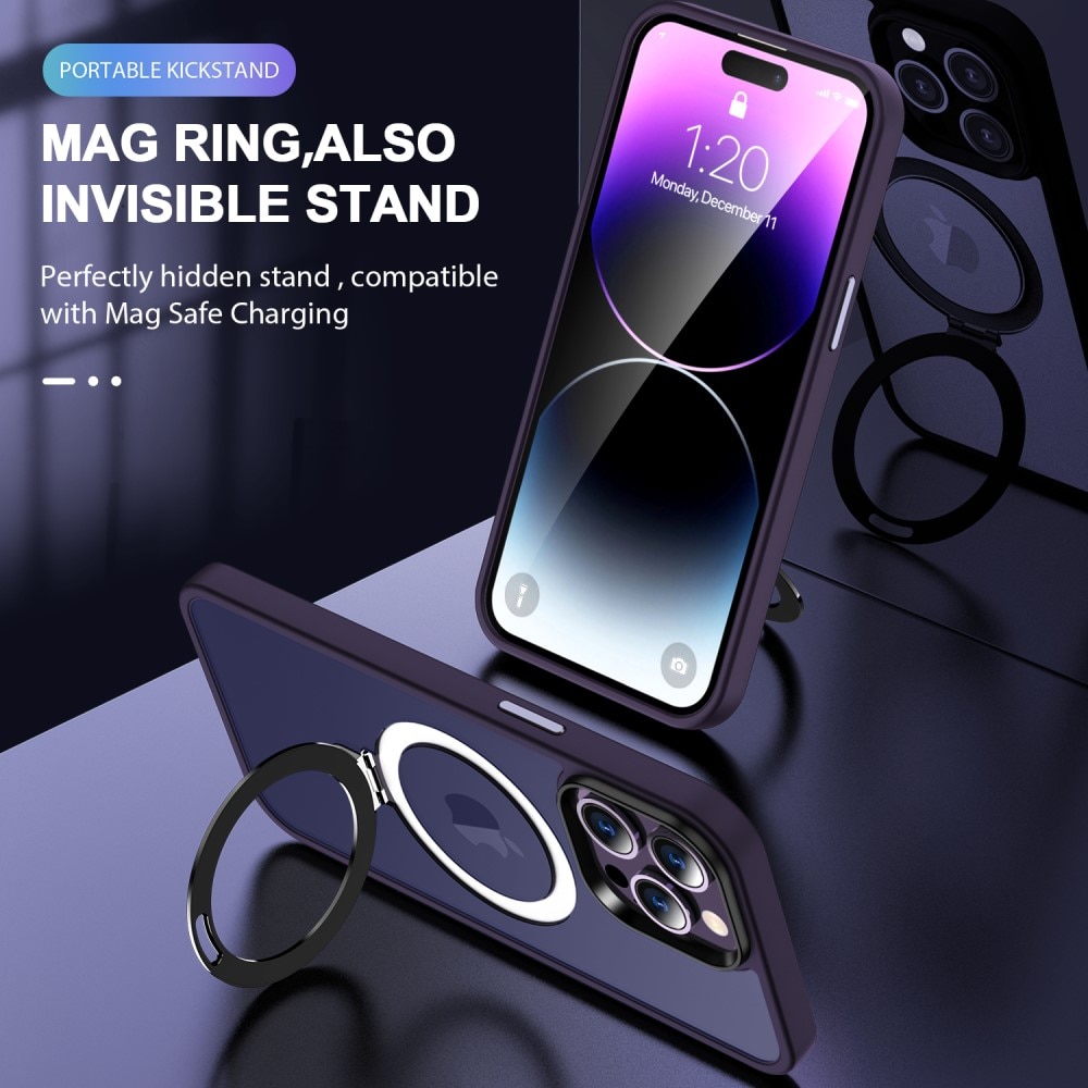 Cover ibride con MagSafe Ring iPhone 14 Pro Max viola