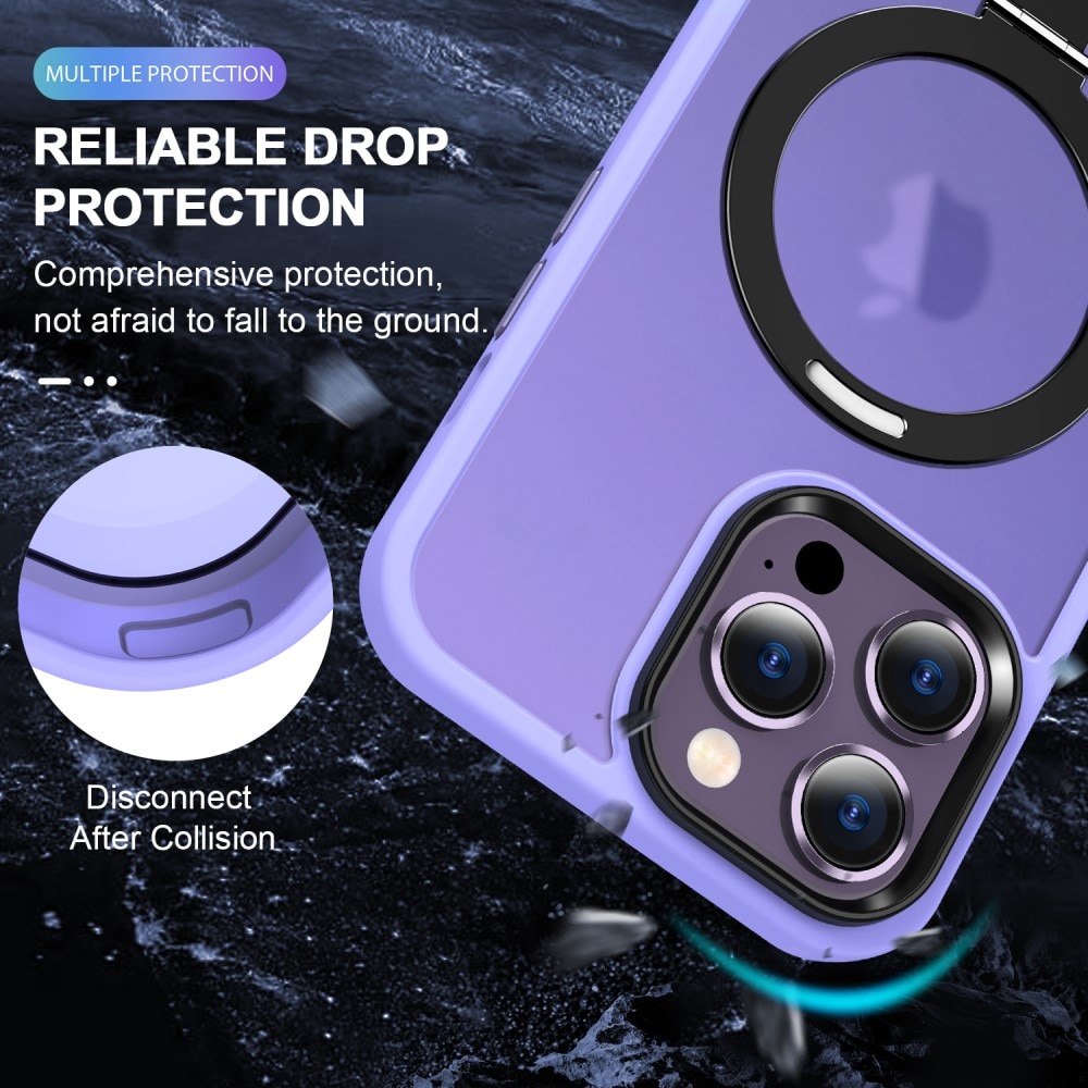 Cover ibride con MagSafe Ring iPhone 14 Pro Max lavanda