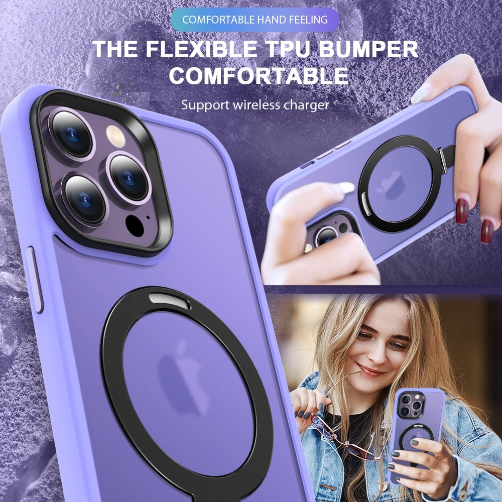 Cover ibride con MagSafe Ring iPhone 14 Pro Max Viola