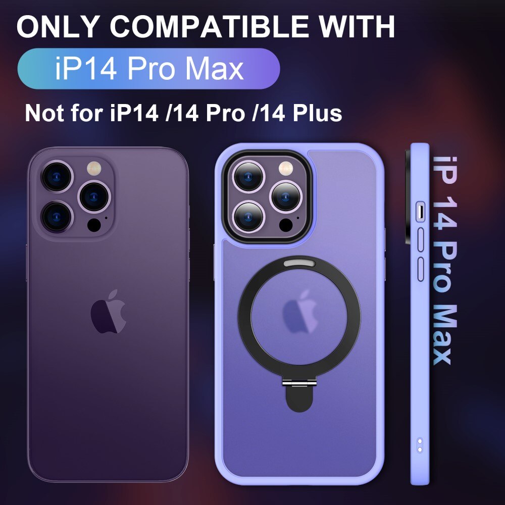 Cover ibride con MagSafe Ring iPhone 14 Pro Max Viola
