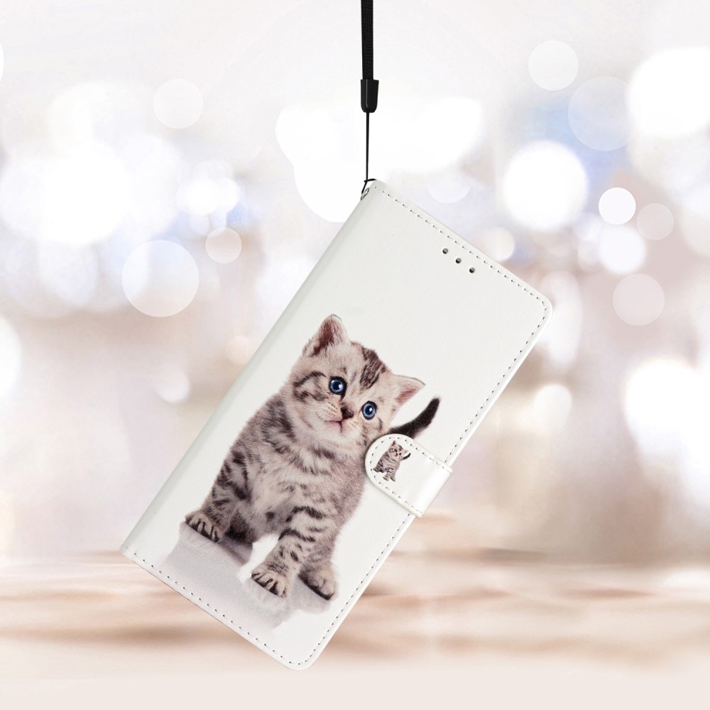 Cover portafoglio Google Pixel 6a gattino