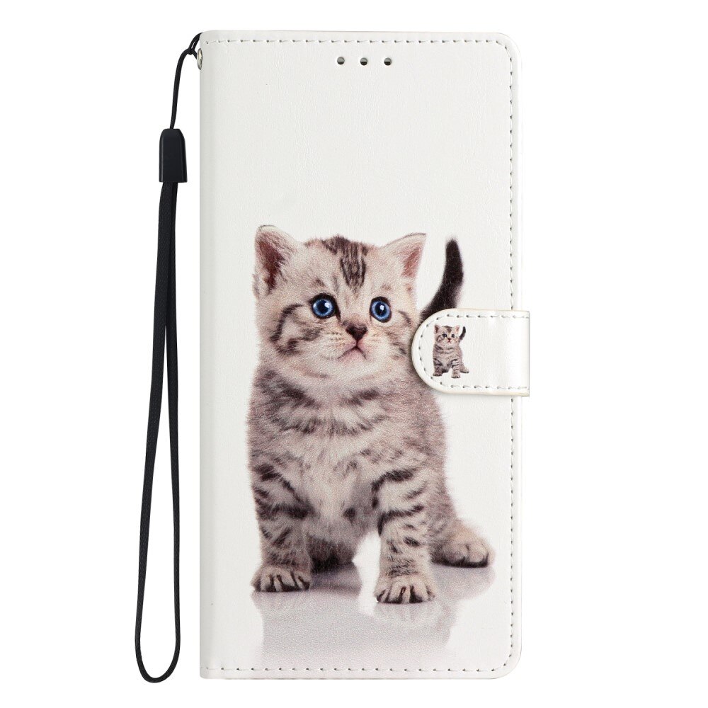 Cover portafoglio Google Pixel 6a gattino